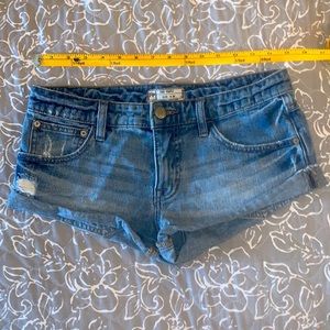 Free People Low-rise Denim Shorts